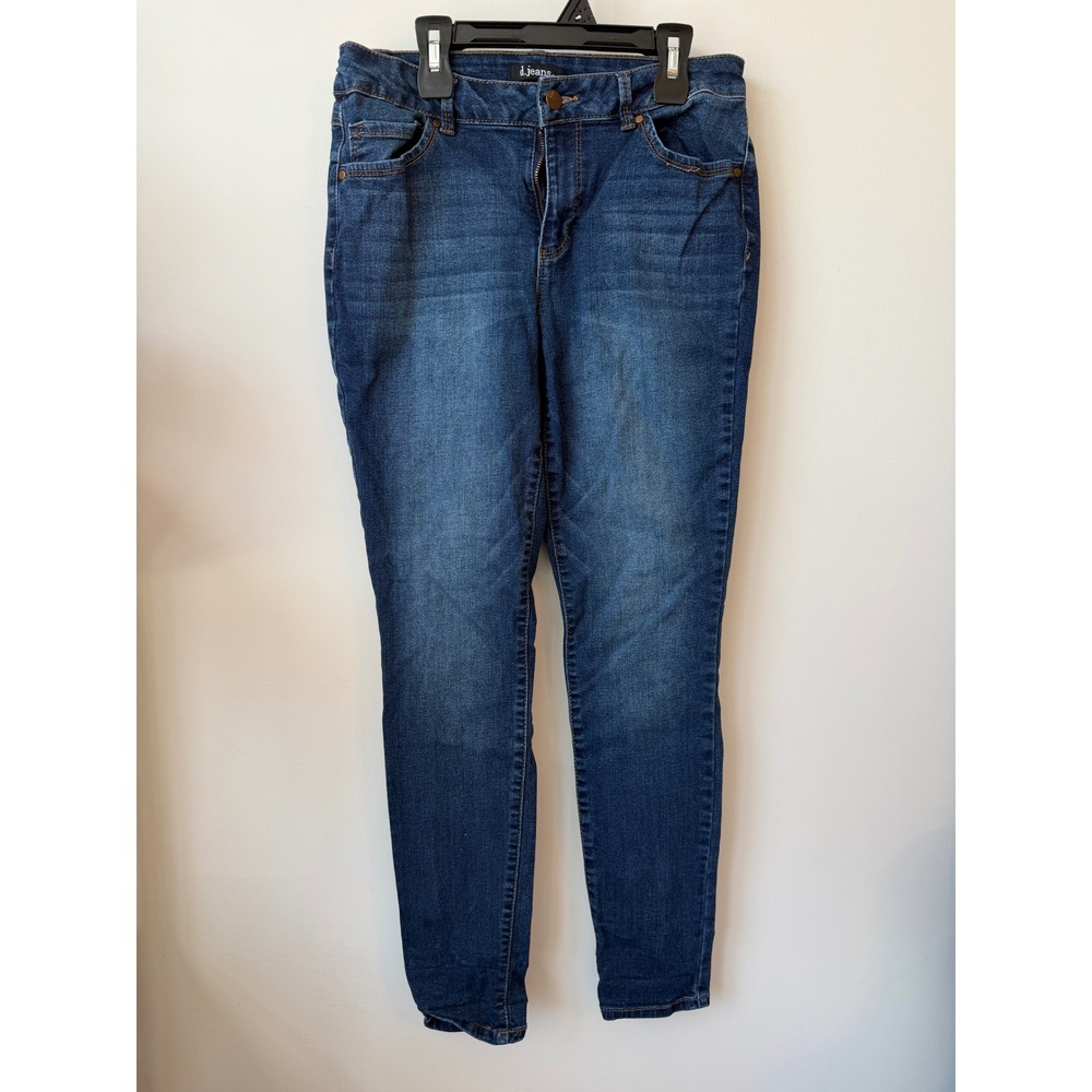 D.Jeans Womens Skinny Jeans Size 10 Dark Wash Stretch Denim Blue Pants 0841